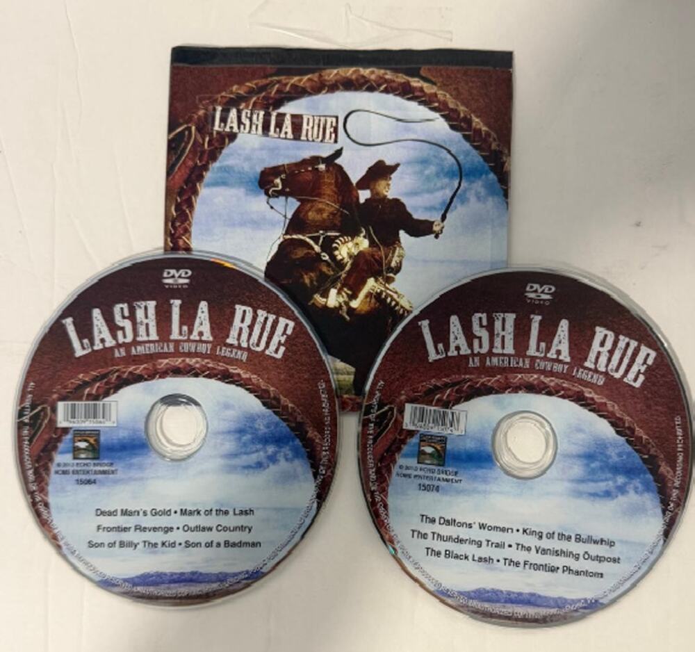 Lash La Rue: An American Cowboy Legend – 2 DVD Lot – Classic Western Films